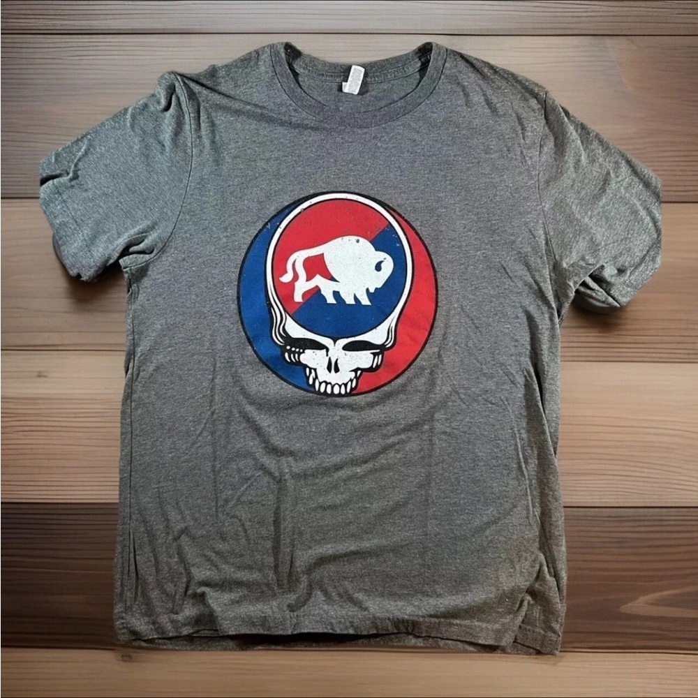 GRATEFUL DEAD T-Shirt Adult Large Gray 19 Momentum Tour Hilltop Holdings Wyoming